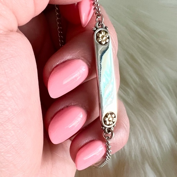 NEW James Avery 14k GOLD flowers I.D. identification plate bracelet - Picture 11 of 11